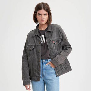 Levis Dad Trucker Jacket in Dad Steve Black